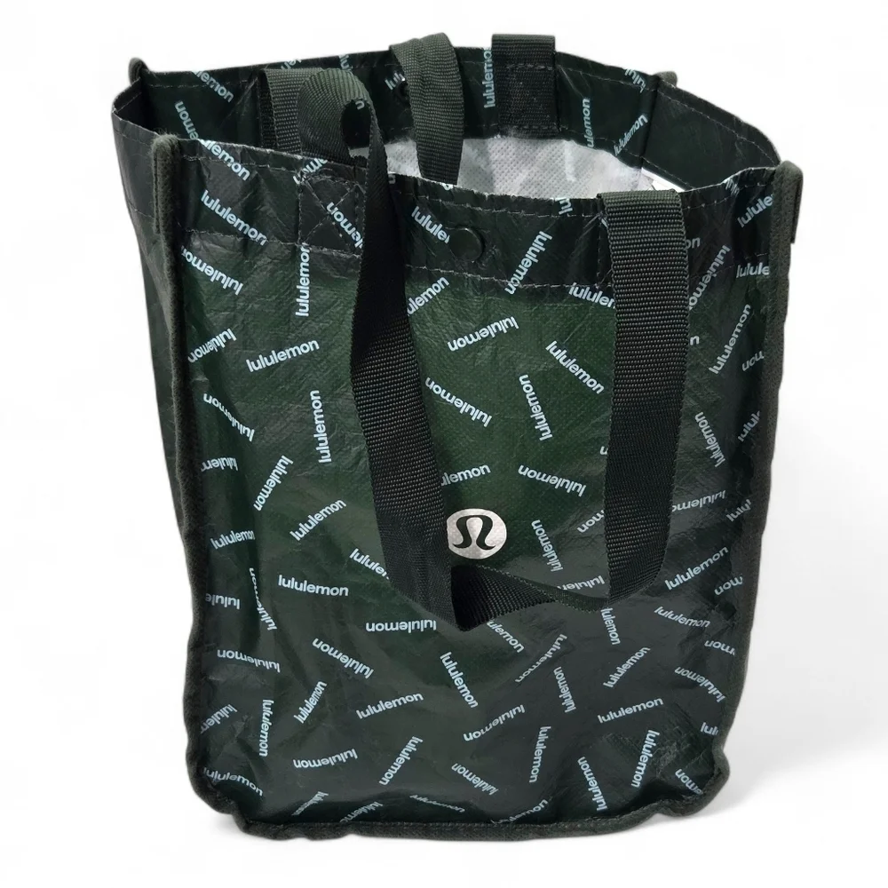 Lululemon Small Reusable Shopping Tote Lunch Bag 💚GREEN 💚.